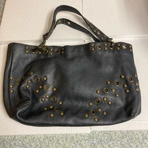 HOBO INTERNATIONAL Leather Moto Bag with Grommets